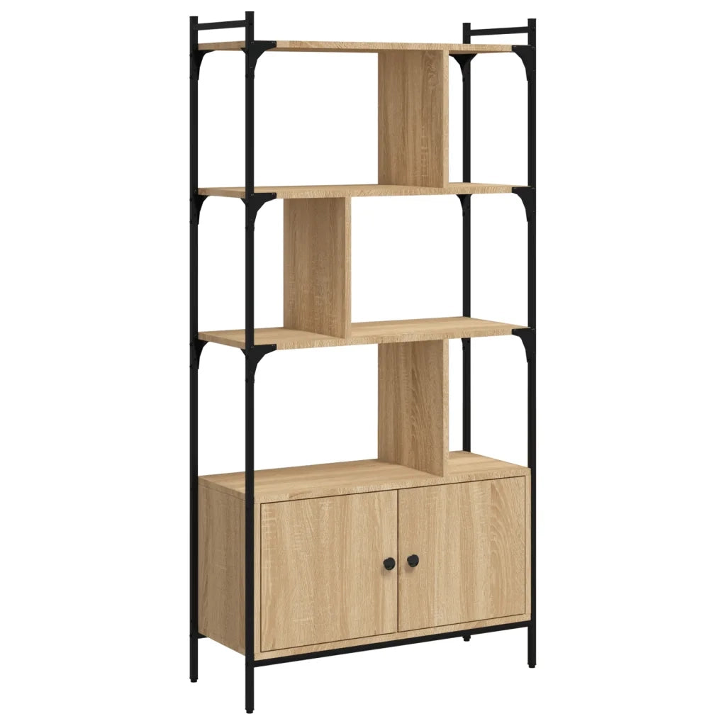 Libreria con Ante Rovere Sonoma 76,5x30x154,5 cm Legno ingegnerizzato 833349
