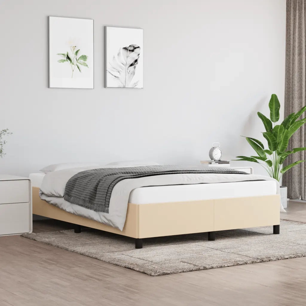 Giroletto senza Materasso Crema 140x190 cm in Tessuto 347063