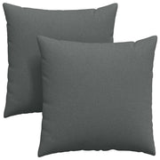 Cuscini da Divano 2 pz | Cuscini per sedie Grigio scuro 80 x 80 cm Tessuto