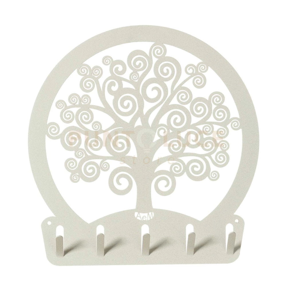 Portachiavi moderno da parete Albero della vita Avorio