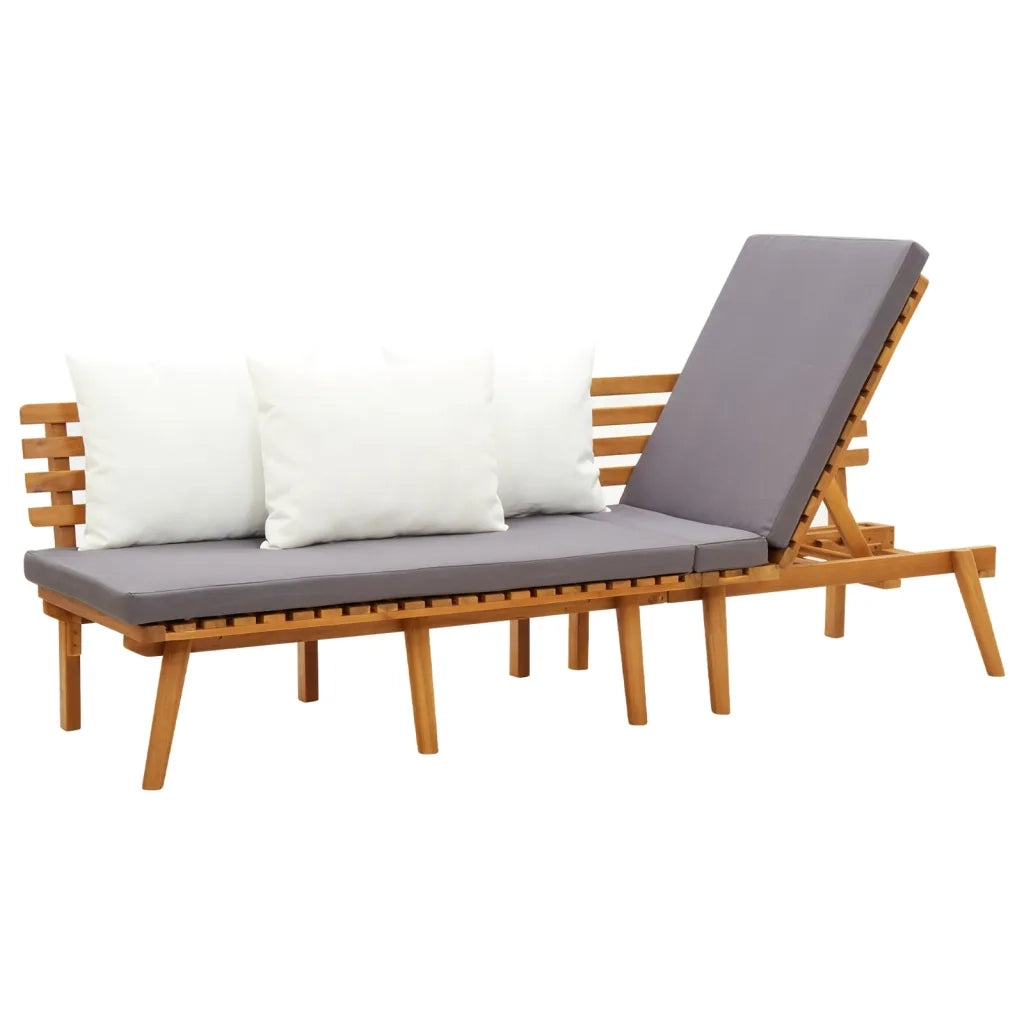 Divano Letto da Giardino 200x65 cm in Legno Massello di Acacia 316263