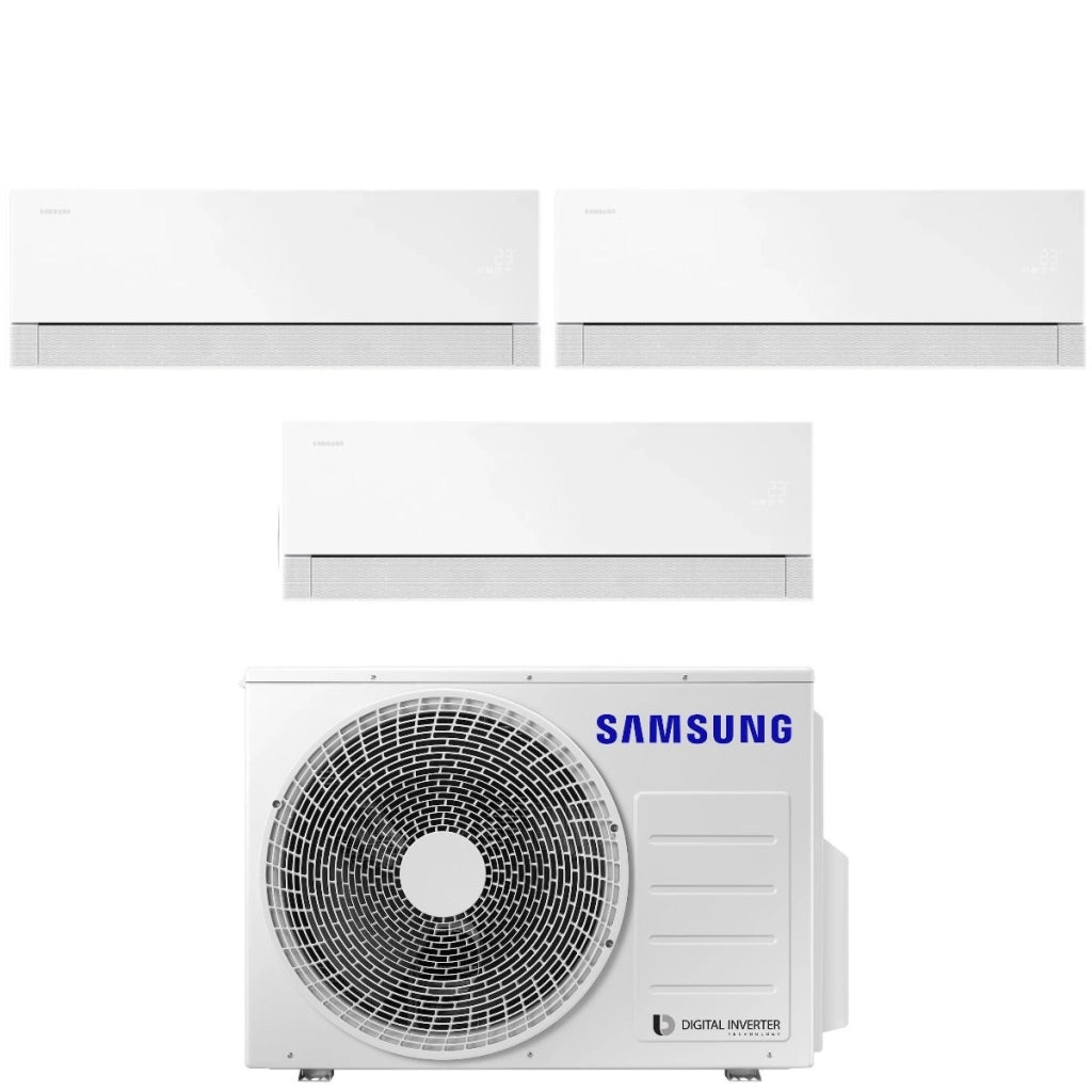 Condizionatore Trial Split Samsung WindFree Première White 9+9+9 con AJ052TXJ3KG R-32 Wi-Fi Integrato