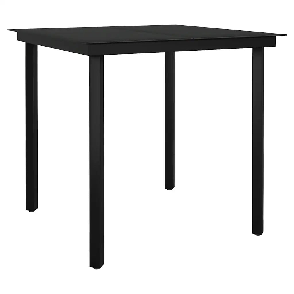 Set da Pranzo da Giardino 3 pz con Cuscini in Polyrattan Vetro 3334576