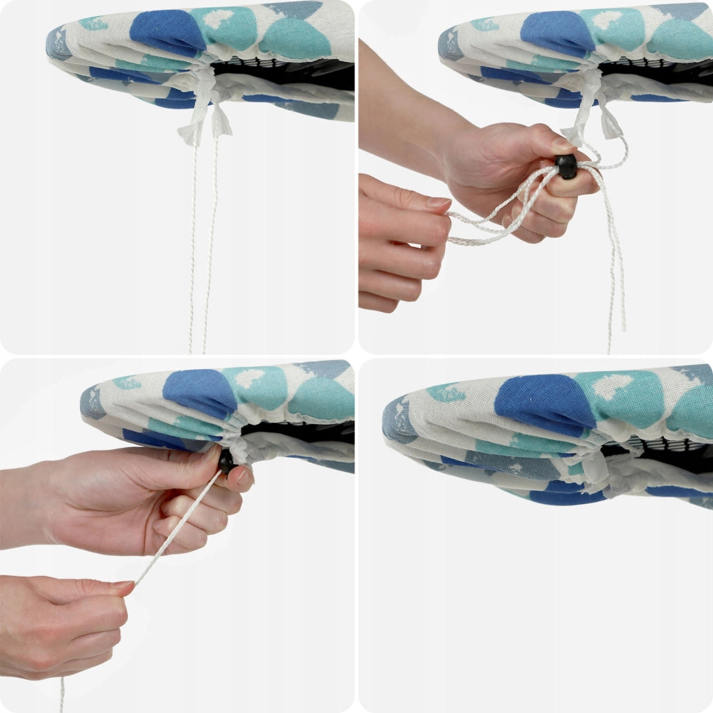 Fodera elasticizzata per asse da stiro KADAX 126x45 cm a pois