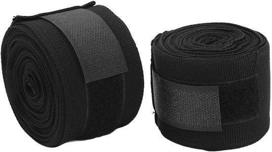 Manubrii di protezione per boxe - Sneldrogend 5m - Katoen - Semi-elastico - Protezione per le mani - Supporto per le nocche - Comfortevole durante l'allenamento - Manubri di protezione per le mani