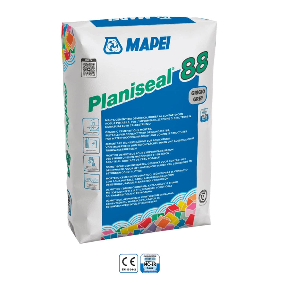Cemento osmotico grigio planiseal 88 impermeabilizzazione murature 25 kg