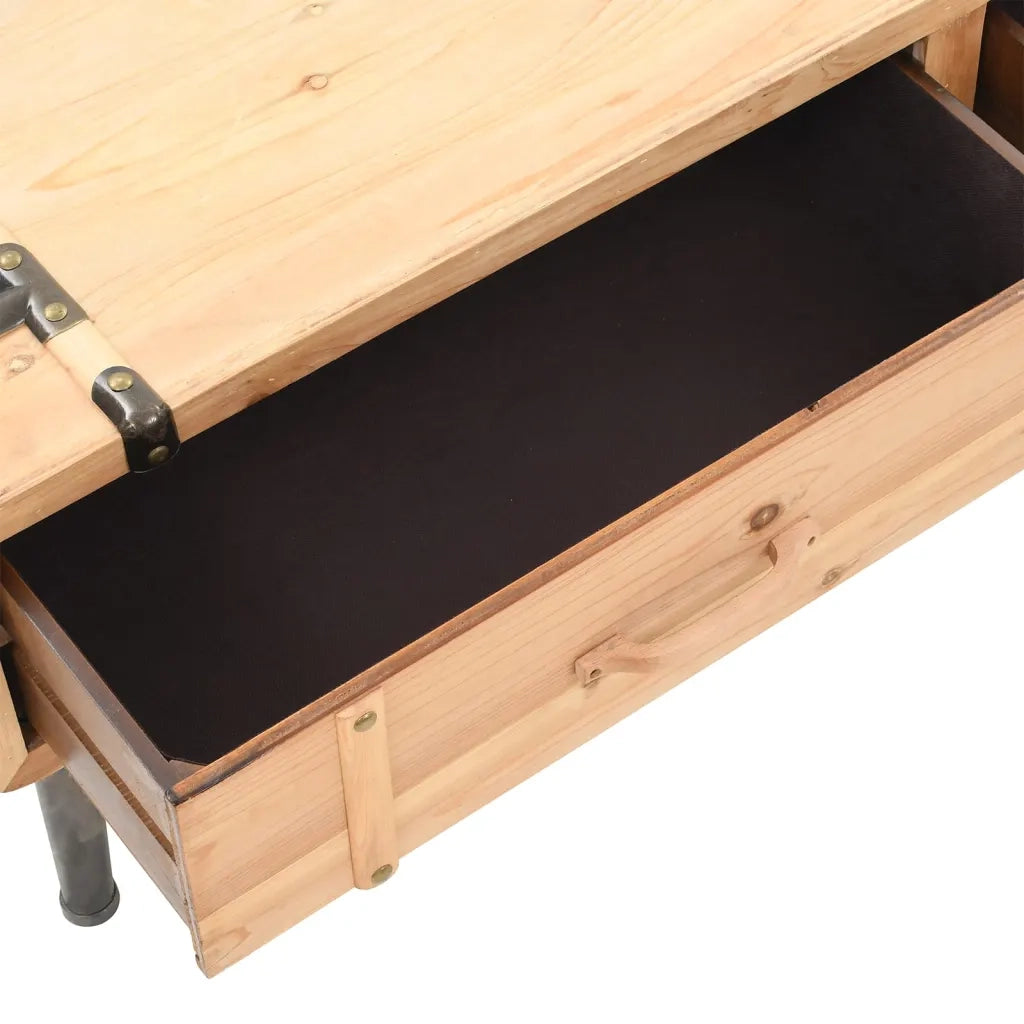 Mobile Porta TV 110x33x35 cm in Legno Massello di Abete 339299