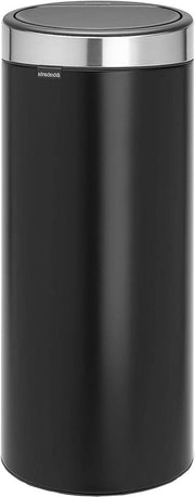 Cestino Plastico Interno 30L Nero Matt, Cestino a Tasto
