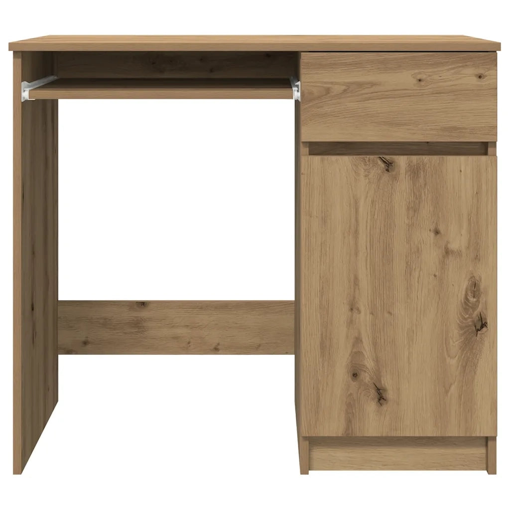 Scrivania | Tavolo da Ufficio Rovere Artigianale 86x49x76 cm in Legno Multistrato