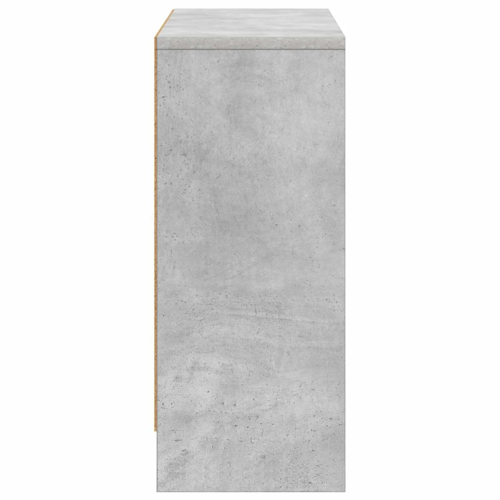 Credenza con cassetto Grigio cemento 73,5 x 22,5 x 53,5 cm 8000503