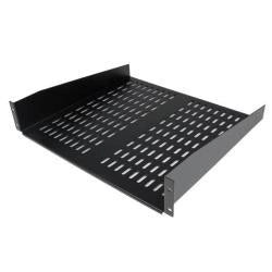 Startech.com scaffale cantilever per montaggio a rack universale con fessure 16" 2u - ripiano per armadio server rack fisso - 22 kg - CABSHELFV