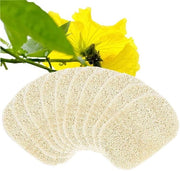 Set di loofah naturali da 10 pezzi - 13 x 8 cm - Contenitore per sapone - Accessori per doccia/doccia - Biodegradabile