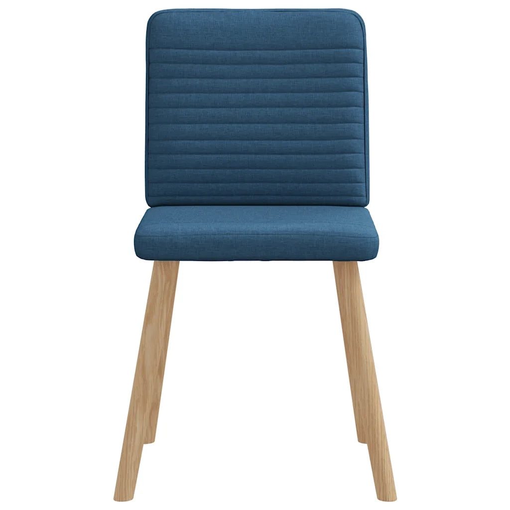 Sedie da Pranzo 4 pz Blu in Tessuto 3315252