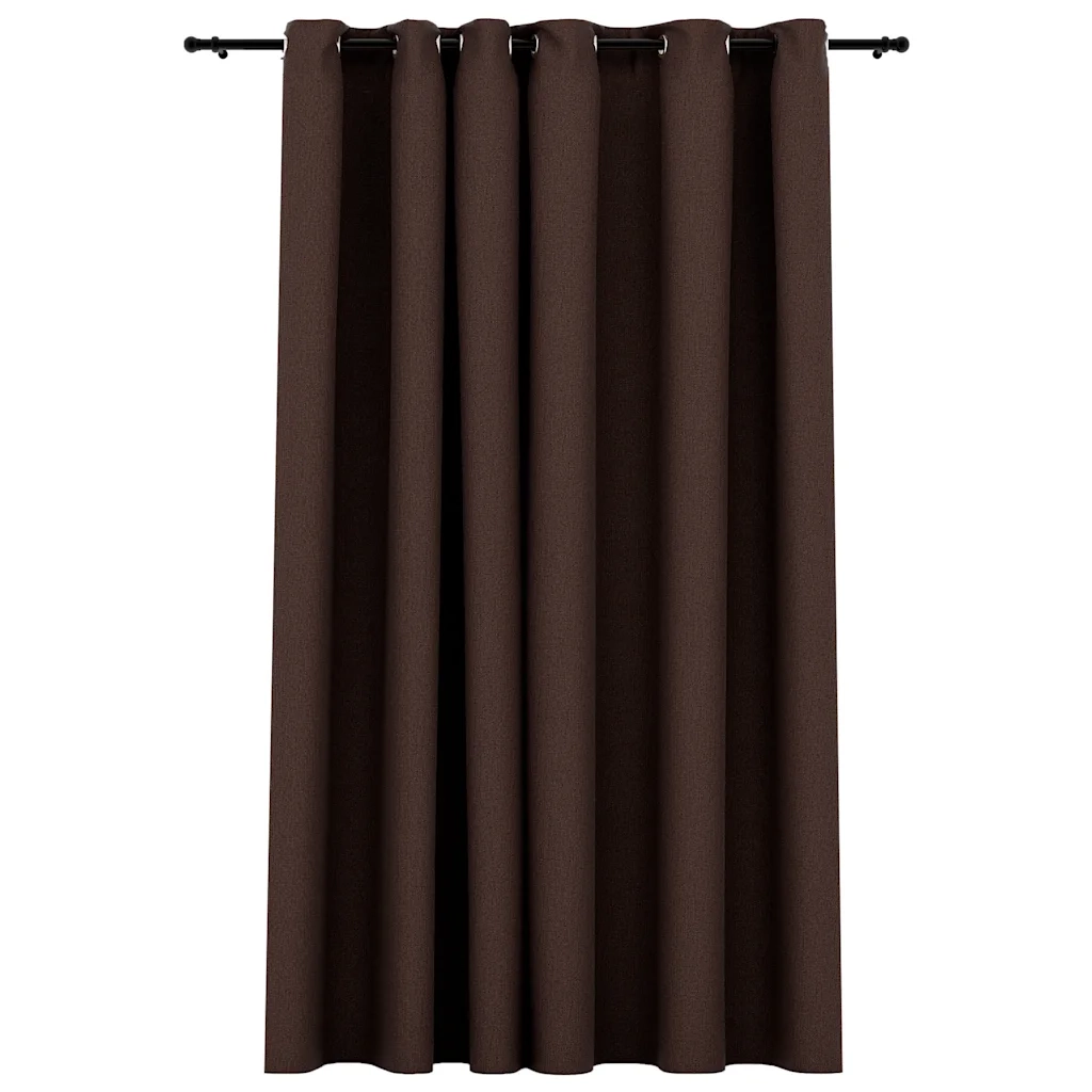 Tenda Oscurante Effetto Lino con Occhielli Talpa 290x245 cm cod mxl 55051