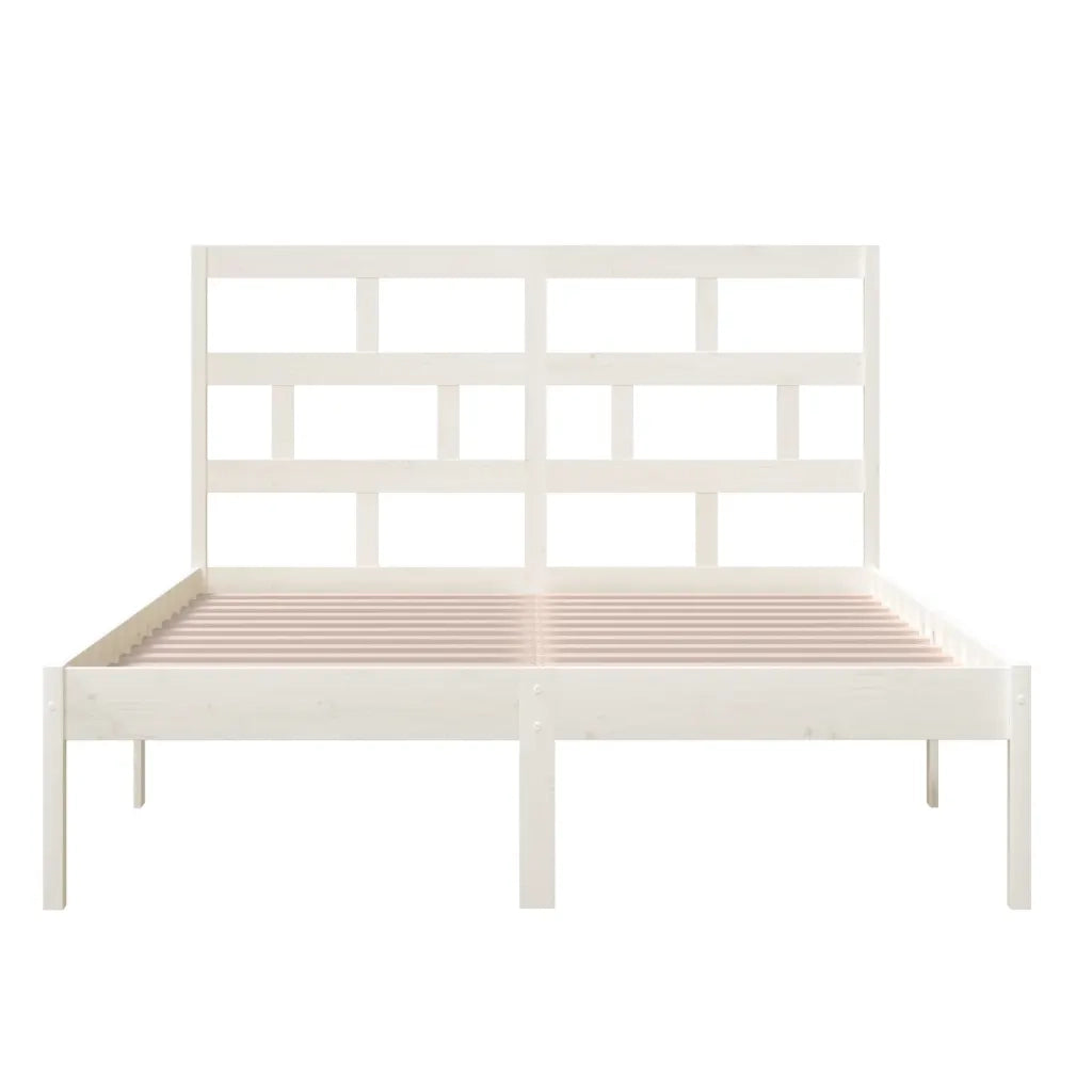 Giroletto Bianco in Legno Massello di Pino 140x200 cm 3101219