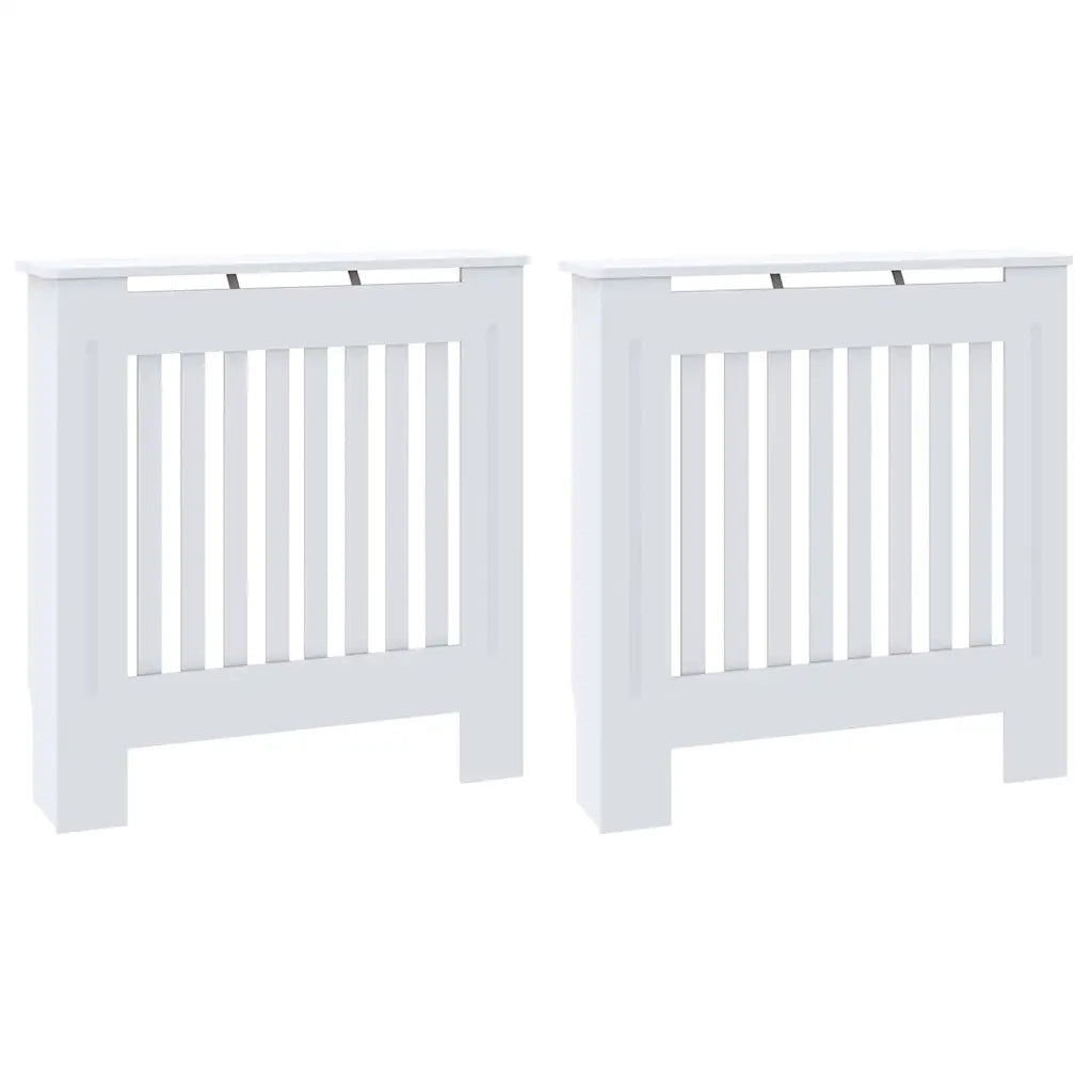 Copertura per radiatori 2 pcs Bianco 78 x 19 x 81,5cm 3403241