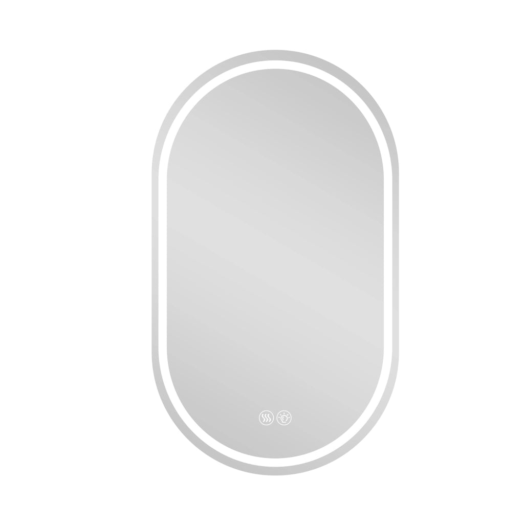 SPECCHIO BAGNO LED 60x90 cm Argento Anticondensa Touch