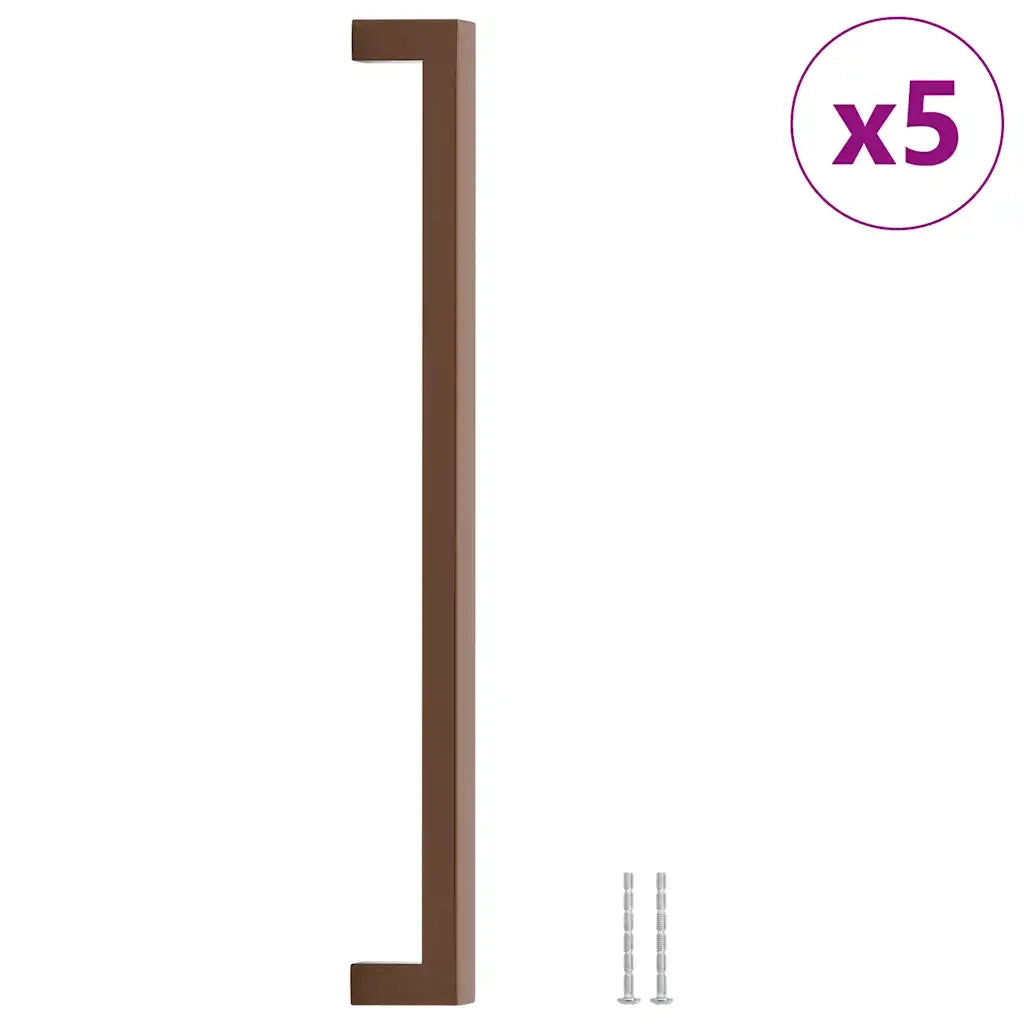 Maniglie per Mobili 5pz Bronzo 320mm in Acciaio Inox 155410