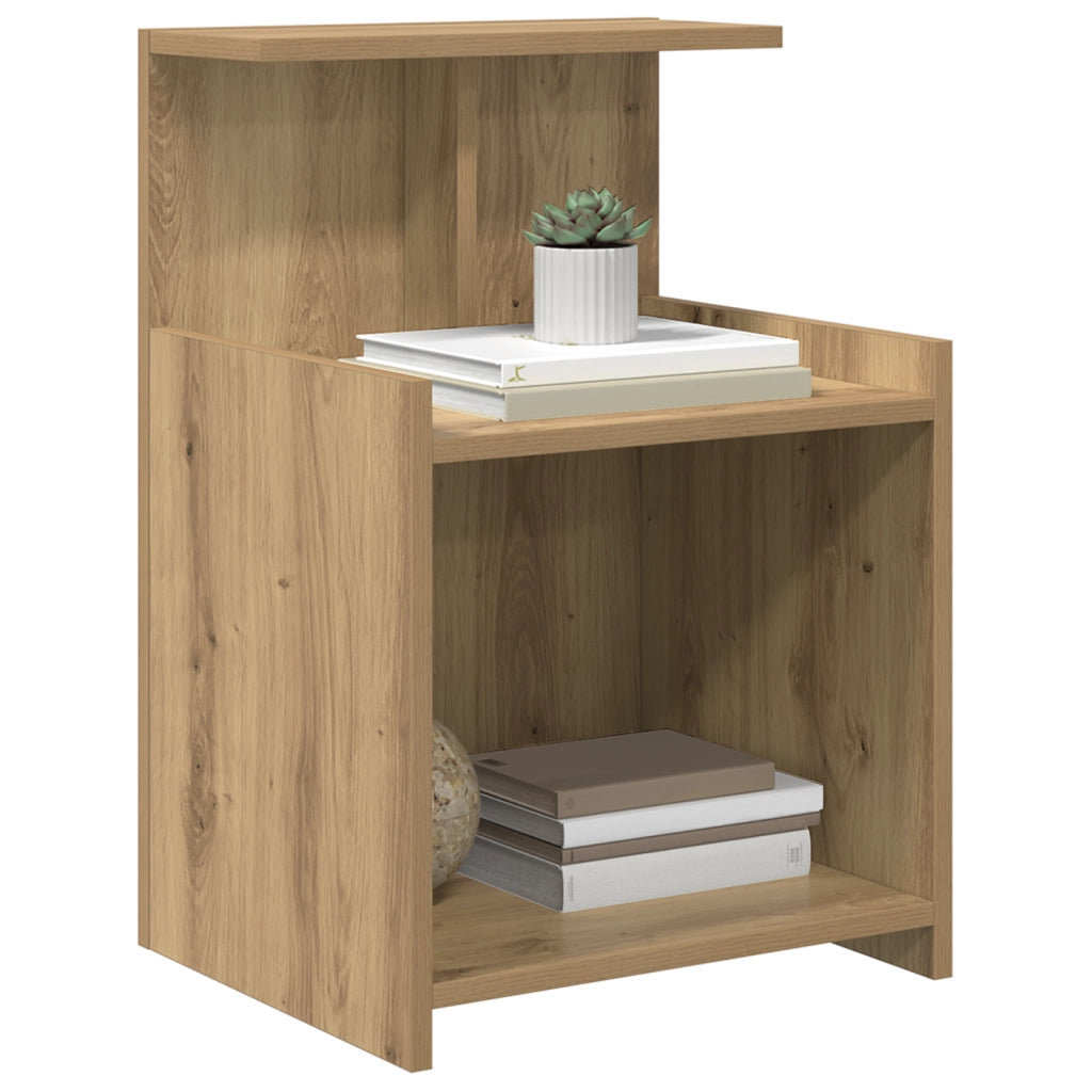 Comodino Rovere Artigianale 40x35x60 cm Legno Ing.