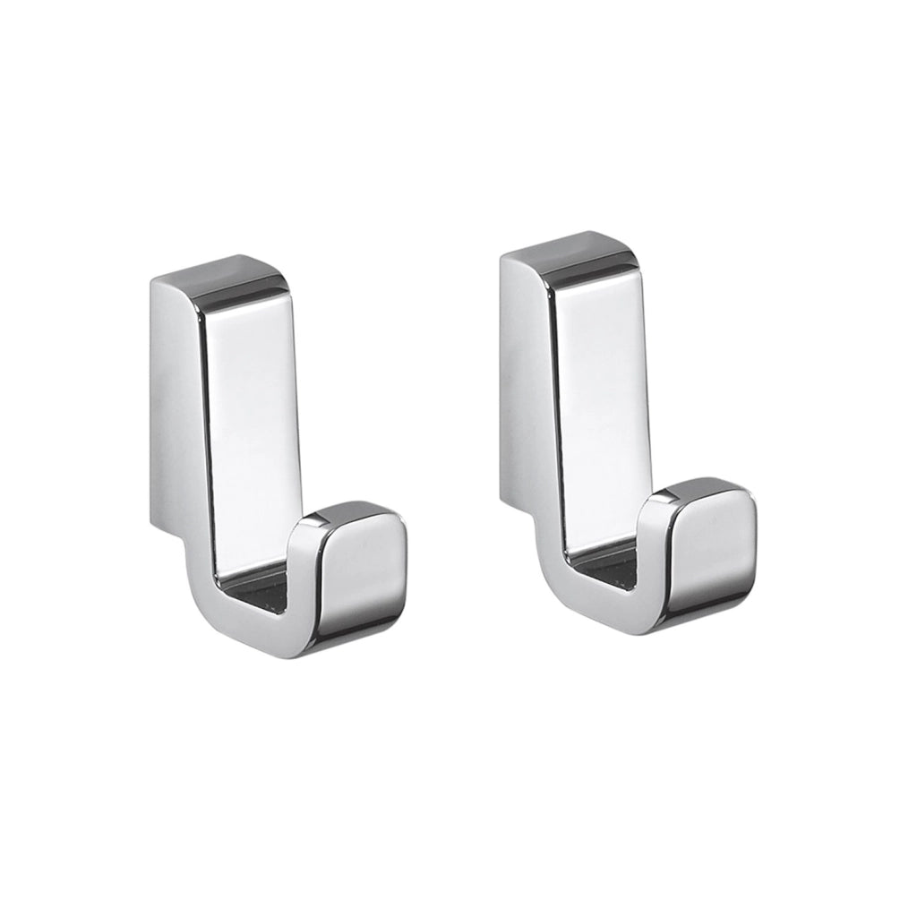 2 appendiabiti da muro in ottone e Cromall A827 Gedy serie SAMOA Cromato