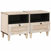 Armadio da Notte 2 pcs Bianco 40 x 33 x 46 cm 4018123