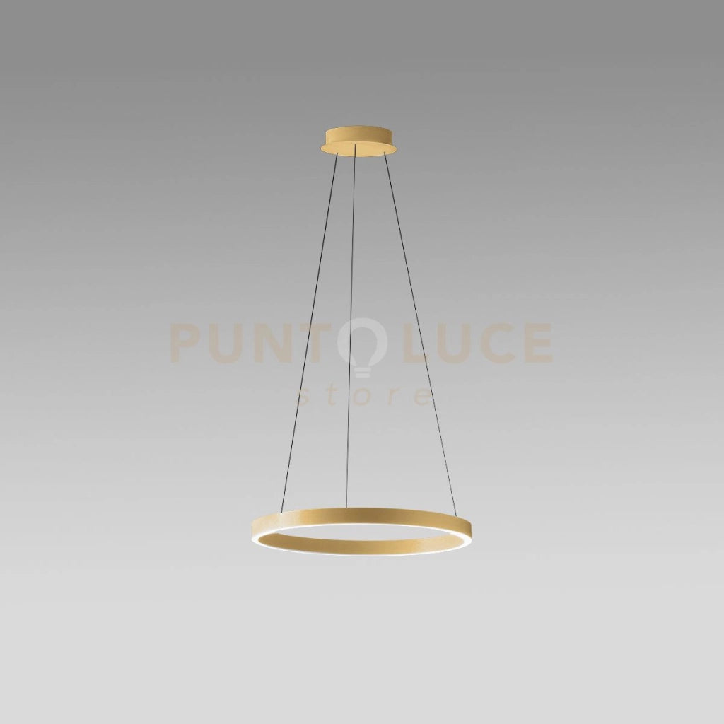 CRISEIDE S/P - LAMPADARIO A SOSPENSIONE ORO 1 LUCE LED 3000K 3100LM 60W DIMMERABILE