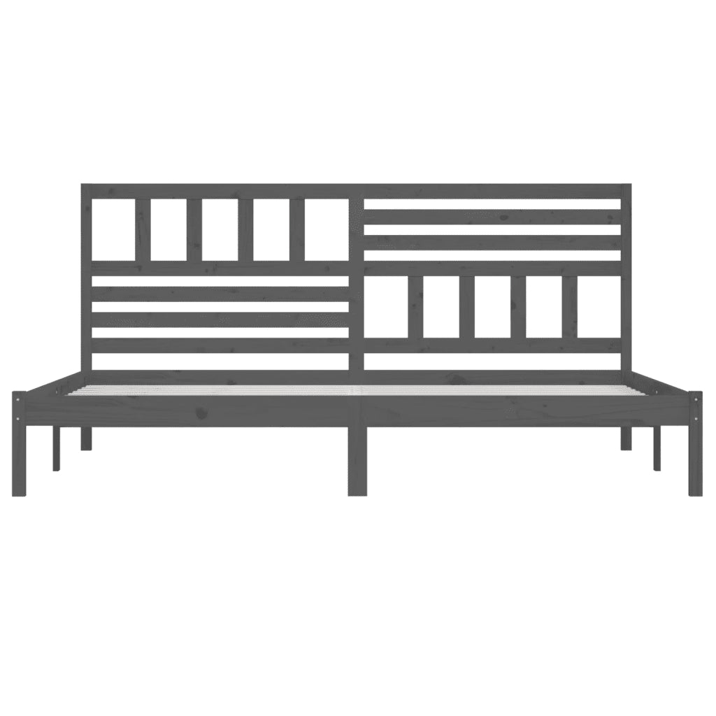 Giroletto Grigio in Legno Massello di Pino 200x200 cm 3101045
