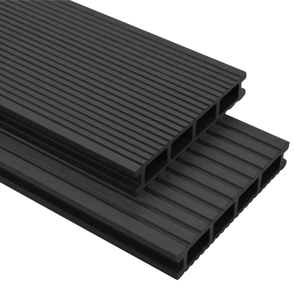 Pavimento da Deck 56 pcs Nero WPC 3444731