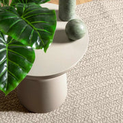 vidaXL Tappeto ZIZUR Crema 120x120 cm Aspetto Iuta Interni ed Esterni