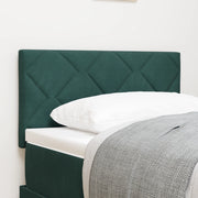 Testata LED Design Blocchi a Diamante Verde Scuro 80 cm Velluto