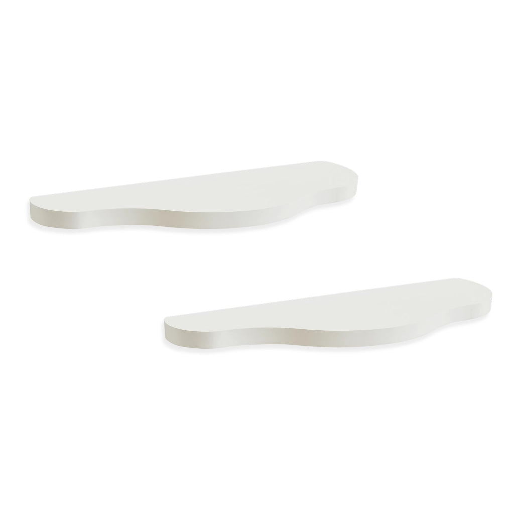 Set di 2 Mensole da Parete Sirlstalo per Cameretta 57 x 19 x 3 cm - Bianco [en.casa]