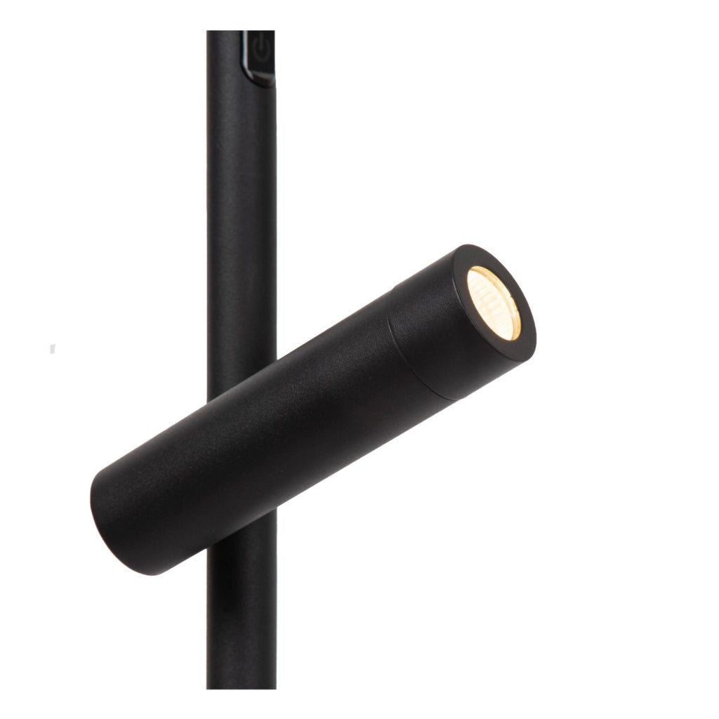 Lampada da terra LED ad arco nera metallo ORTOLAN Lucide