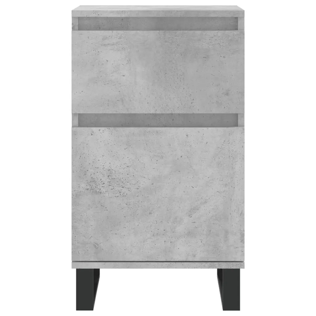 Credenze 2 pz Grigio Cemento 40x35x70 cm in Legno Multistrato 831173