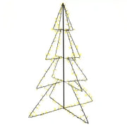Albero di Natale a Cono-Luci decorative natalizie 240 LED per Interni Esterni 115x150 cm