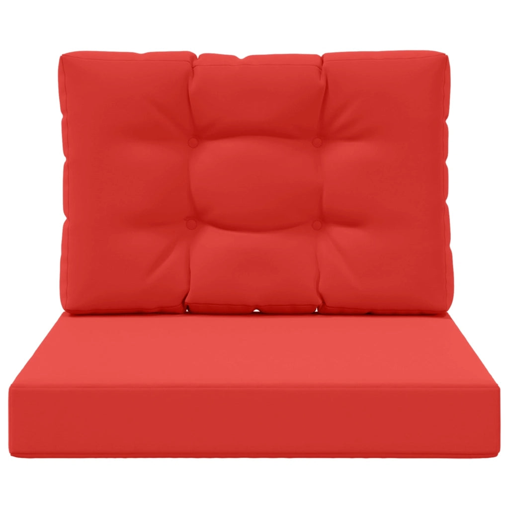 Cuscino per divano da esterno 2 pcs Rosso Poliestere