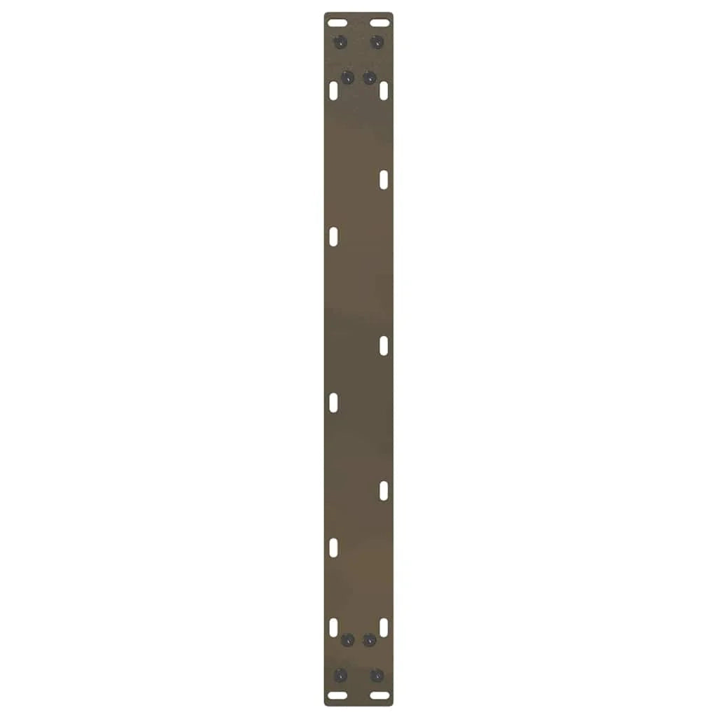 Set di 2 gambe per tavolino da caffè a forma di U 60 x 30 cm struttura robusta design moderno acciaio naturale 02_0057383