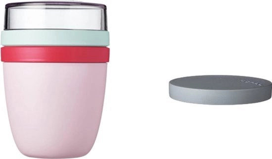 Lunchbox a Scelta - trasforma la tua lunchbox in una snackbox - contenitore per cereali pratico - adatto per congelatore, forno a microonde e lavastoviglie - Limited Edition Vibe Fragola
