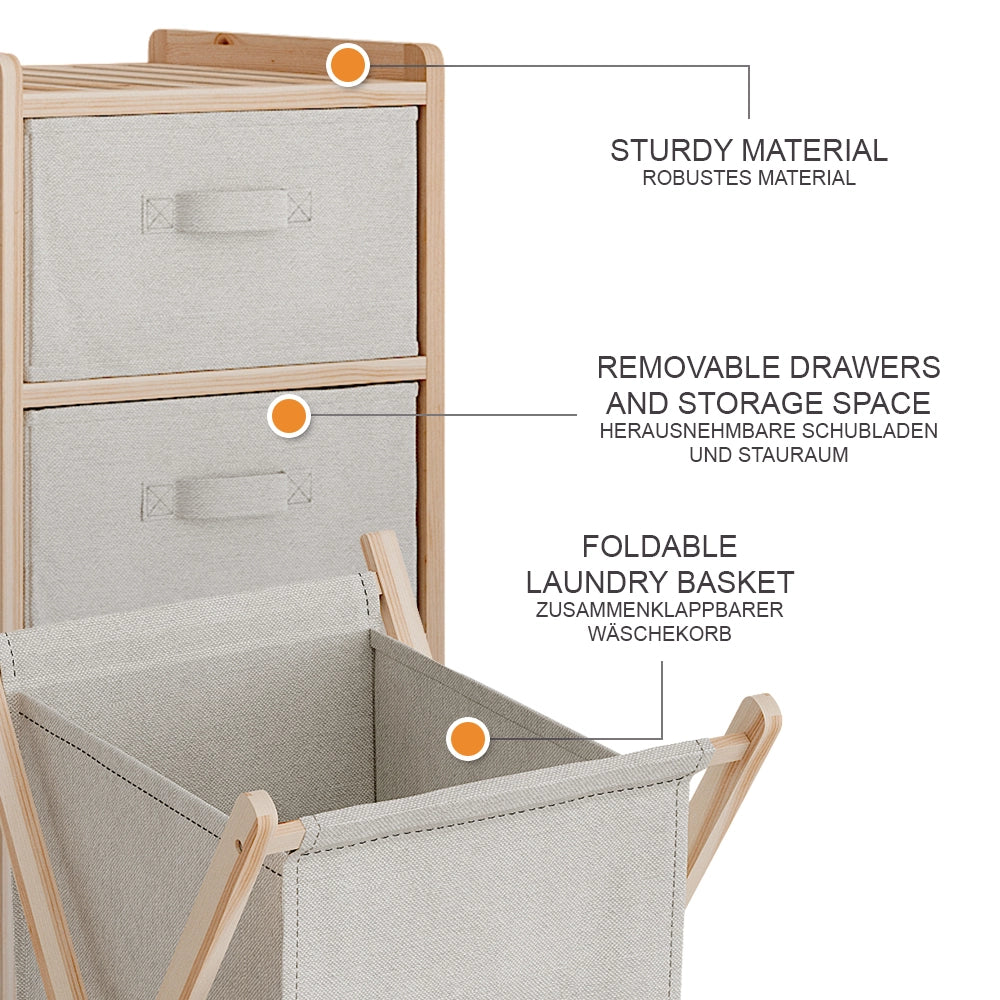 Vicco Set di mobili da bagno Beige 3 parti