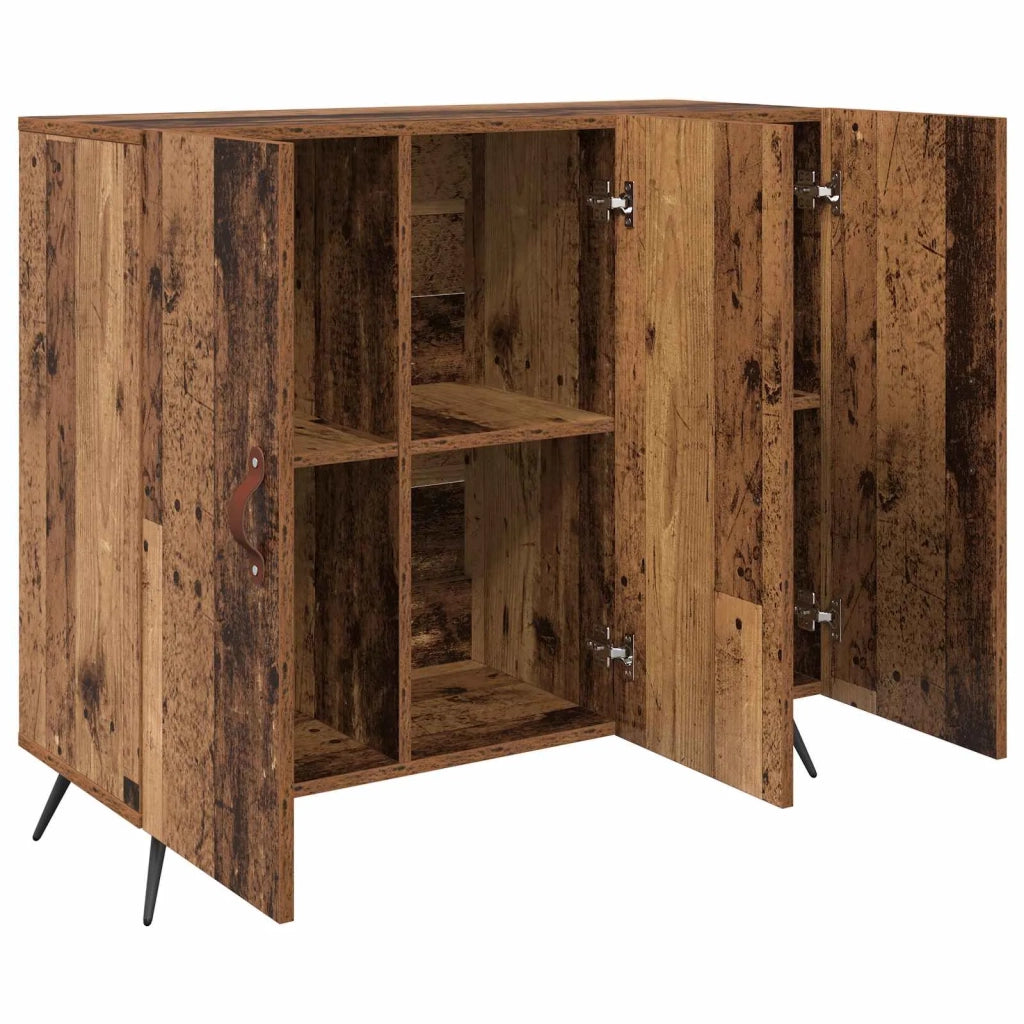Credenza | Madia | Buffet da pranzo | Armadio da pranzo Legno vecchio 89,5 x 34 x 80 cm Legno multistrato