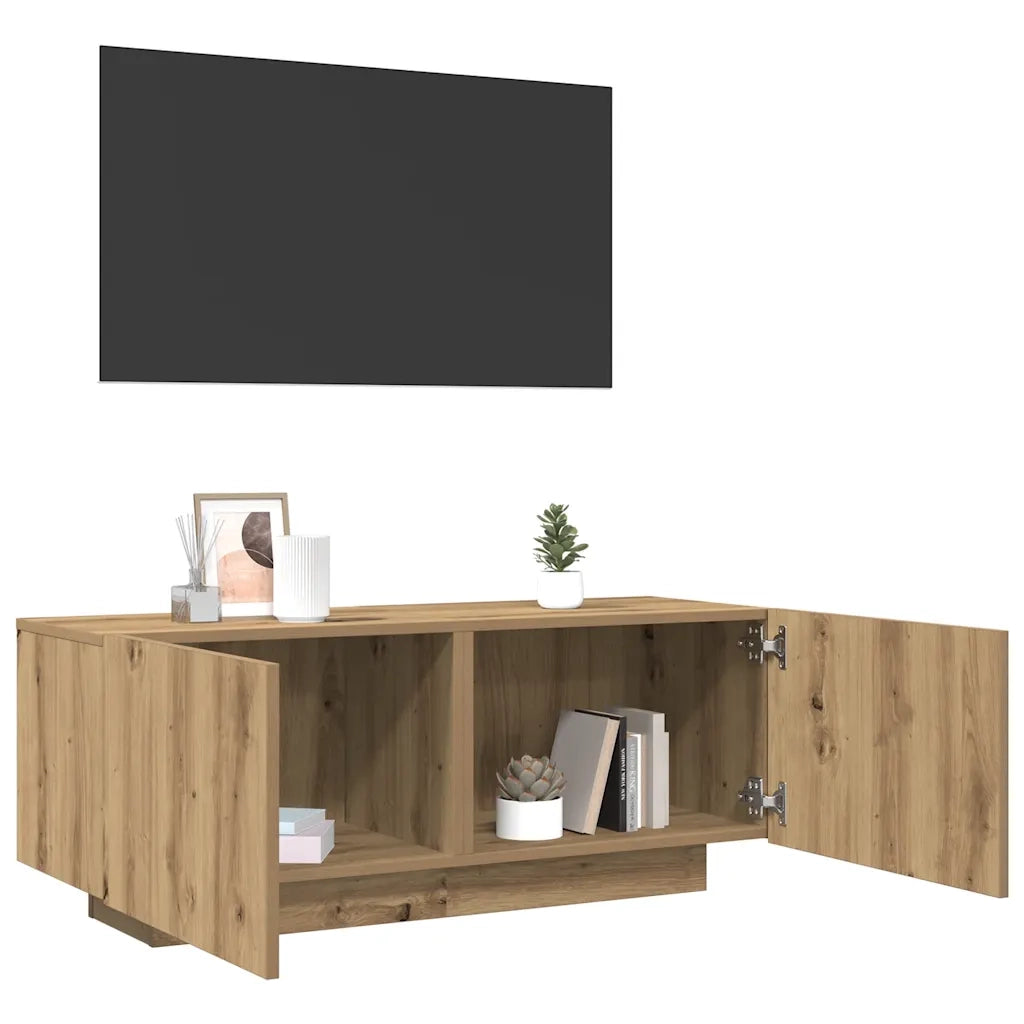Mobile Porta TV Rovere Artigianale 100x35x40 cm in Truciolato 856354