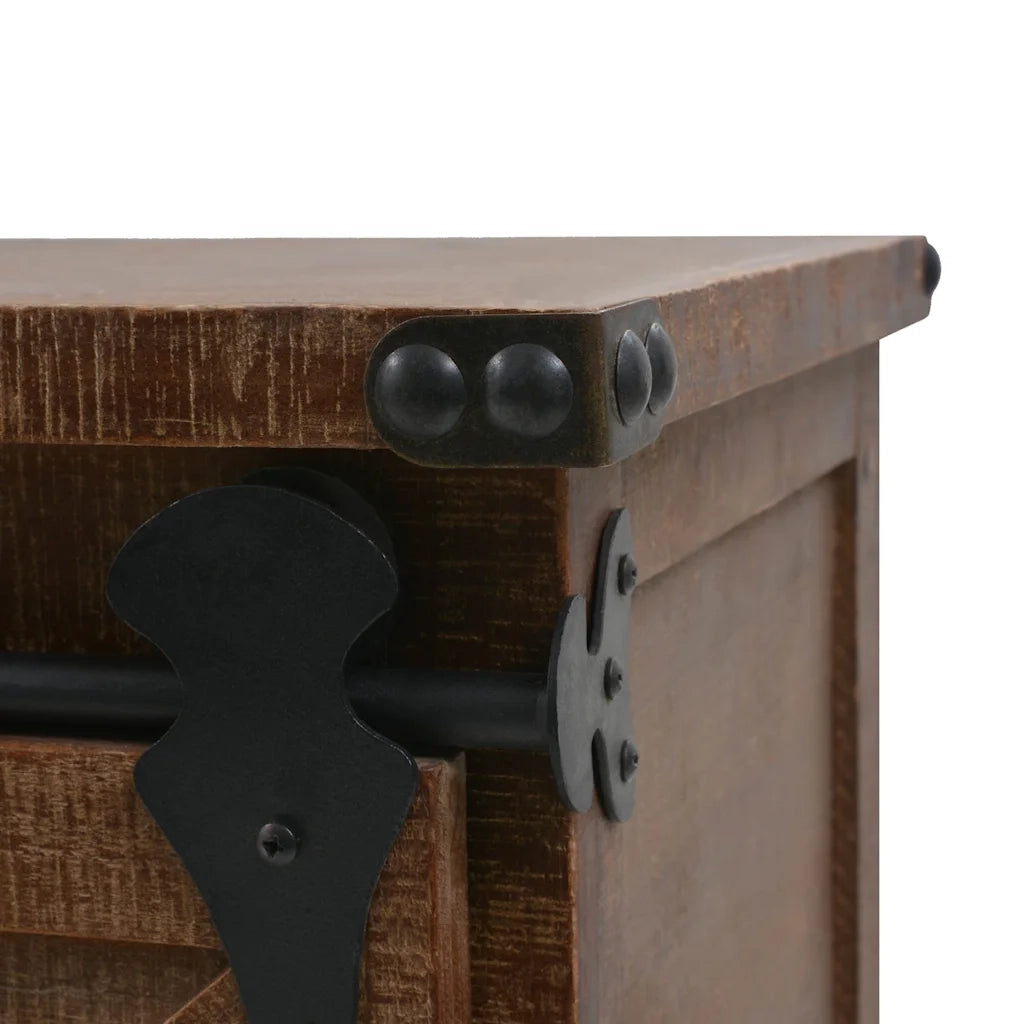 Cassettiera in Legno Massello di Abete 64x33,5x75cm Marrone cod mxl 49313
