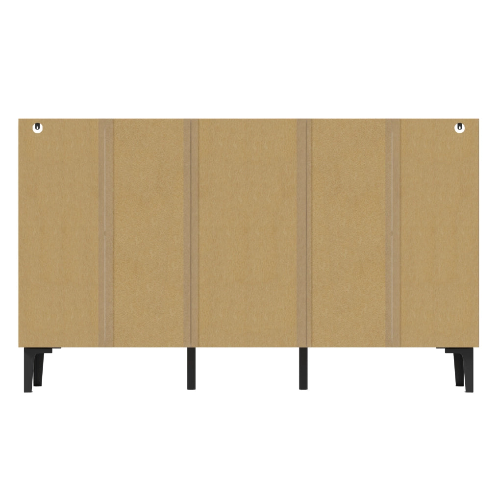 Mobile contenitore in legno 160x36x94 cm con 4 ante e 4 cassetti