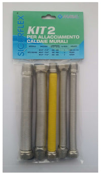 kit raccordo inox estensibile 1/2 per caldaia kit2 cod:ferx.96163