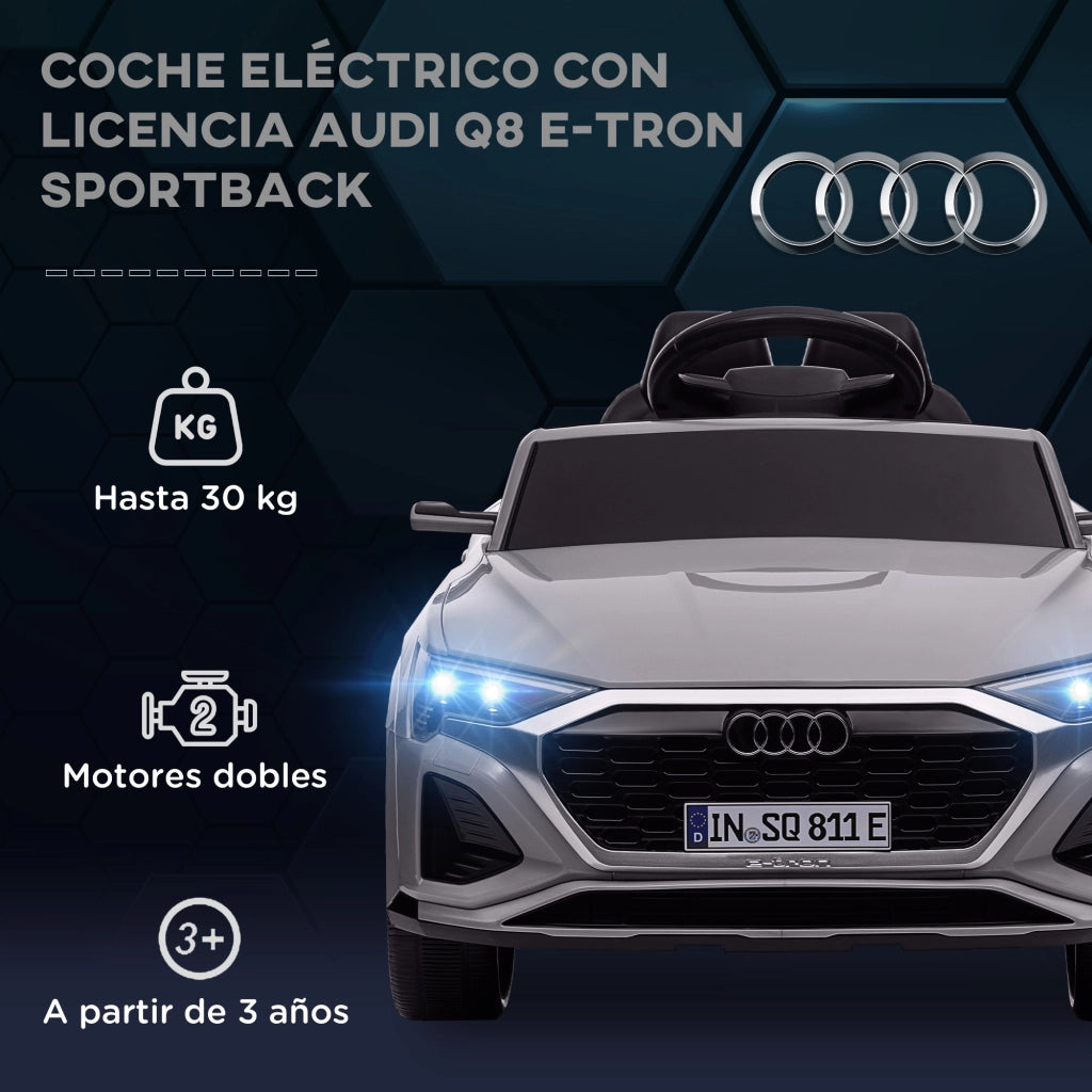 Auto Elettrica per Bambini Audi Q8 e-tron Sportback ¨C Minimal ¨C Grigio