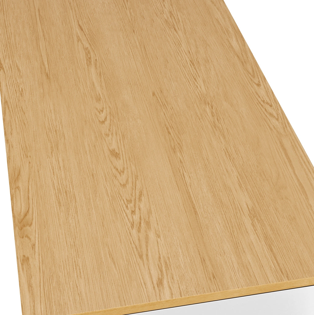 Isola da cucina mobile bianca 120x50x92 cm con cassetti, ante e vano rifiuti