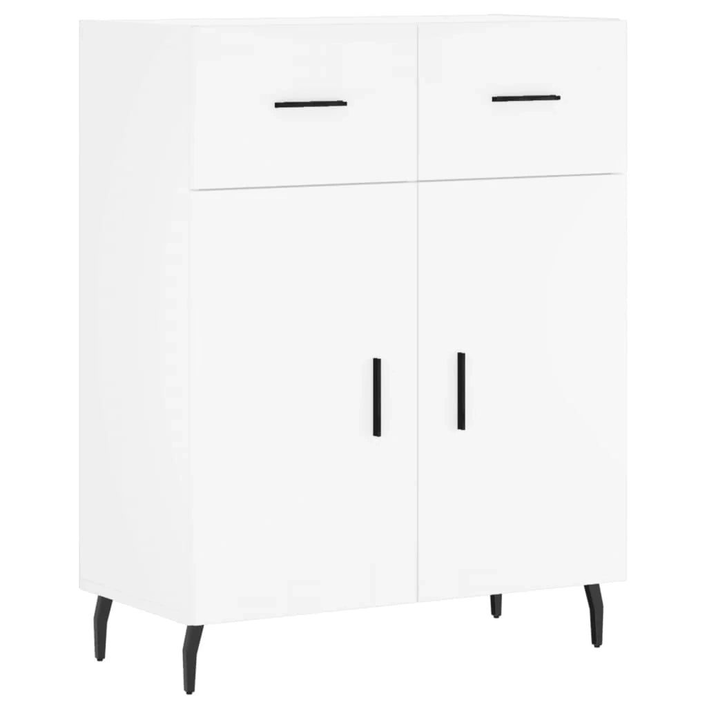 Buffet credenza cassettiera armadio mobile contenitore organizer cucina soggiorno salotto alto 69,5 x 34 x 180 cm legno ingegnerizzato bianco 02_0032714