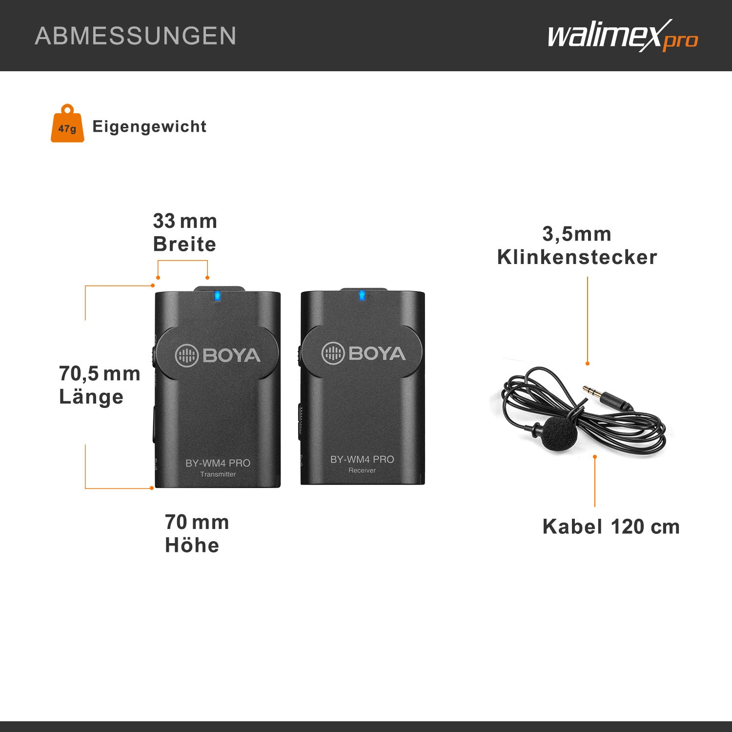 Boya WM4 Pro K-2 Microfono Set di 3 microfoni