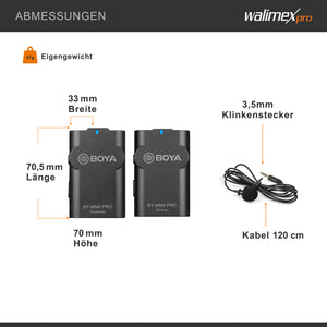Boya WM4 Pro K-2 Microfono Set di 3 microfoni