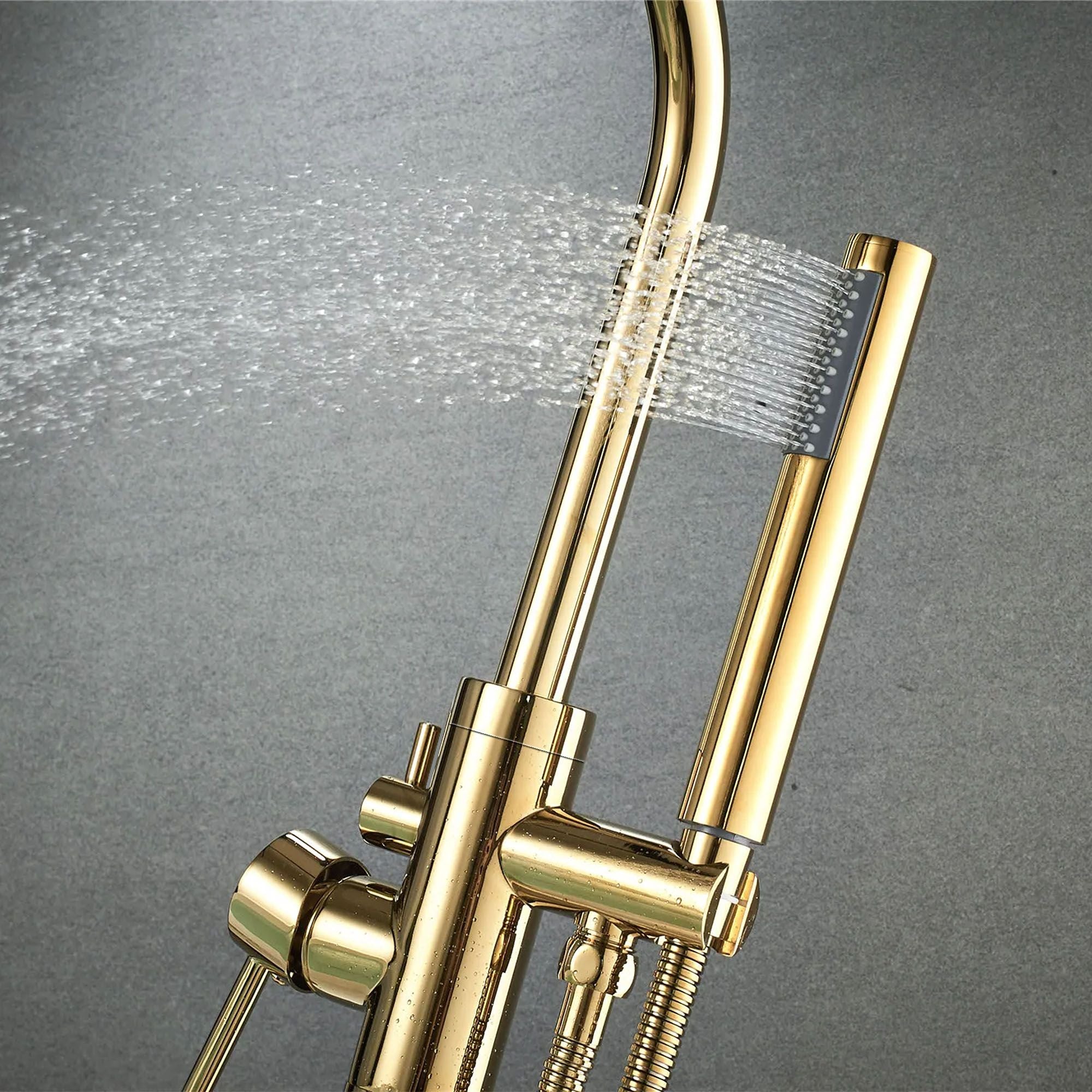 Rubinetto Indipendente Rea Lungo Gold