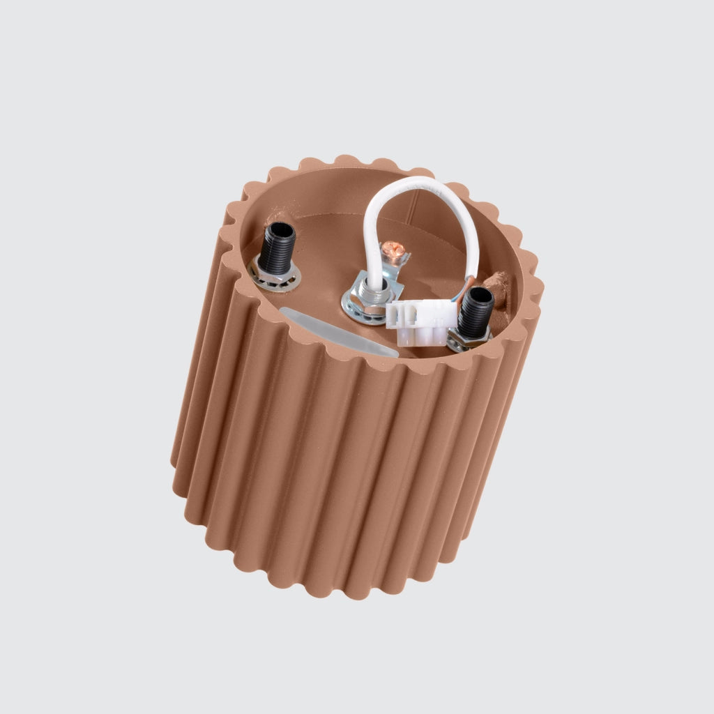 Spot soffitto moderno tondo mocca 10cm GU10 VISTAO PureLume